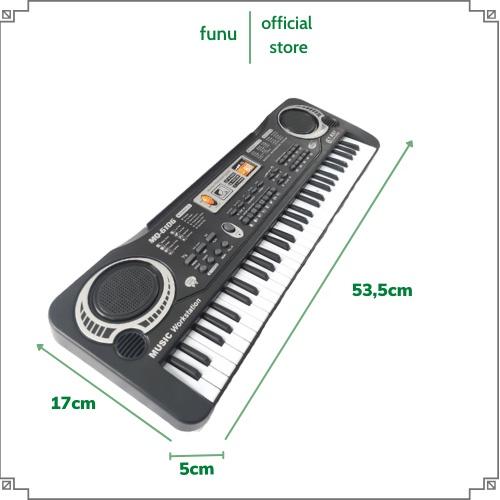 Đàn organ, đàn piano cho bé kèm mic dùng pin hoặc cắm điện trực tiếp - Đàn 61 phím đồ chơi hàng cao cấp (LA156210)