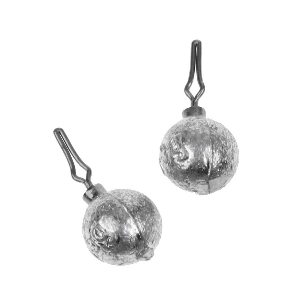 Lead Fishing Sinkers Lead Round Balls Weights Quick Insert Lead Sinker For Fishing Accessories