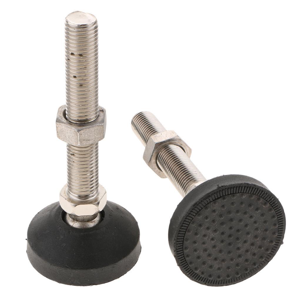 4 Machine Furniture Leveler Leveling Feet Glide Adjustable M16x150 60mm Base