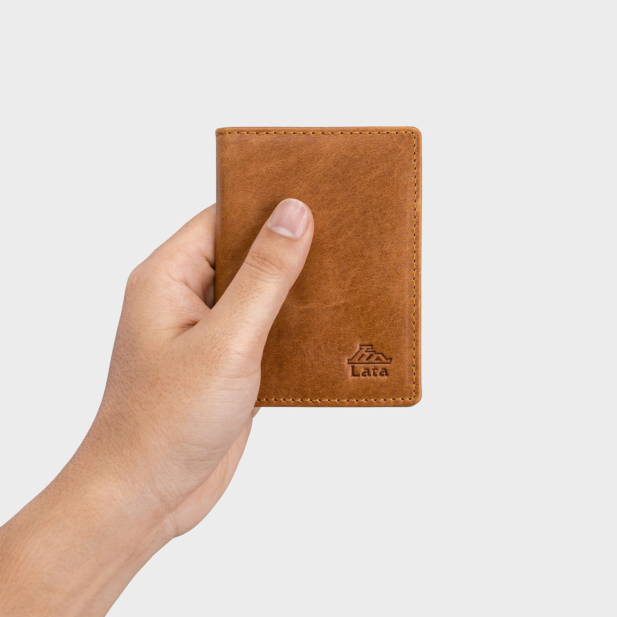 Ví da thật mini đựng tiền đựng thẻ LATA LVN74 nhiều màu