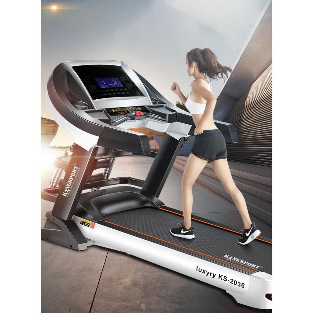 CHỈ GIAO MIỀN NAM I Máy chạy bộ tại nhà Kingsport Luxury KS-2036 có chức nâng dốc tự động, kèm theo đai massage và thanh gập bụng