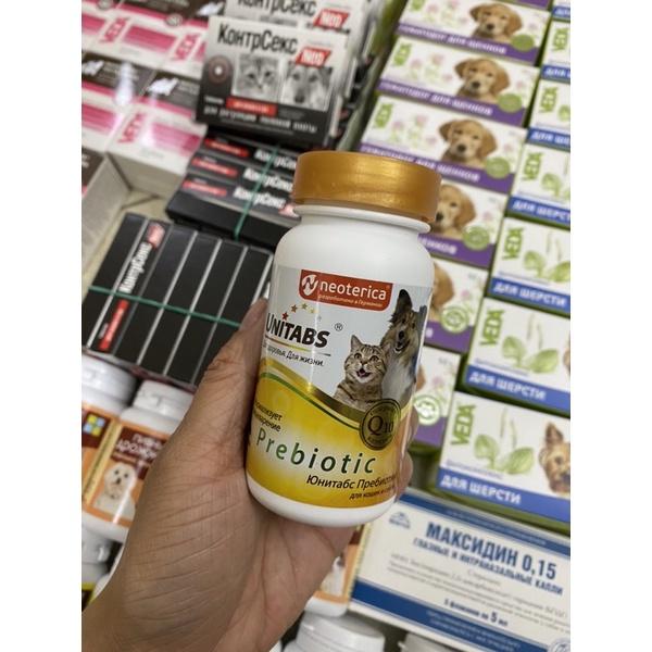 Men tiêu hoá Unitabs bổ sung prebiotic cho chó mèo nhập Nga