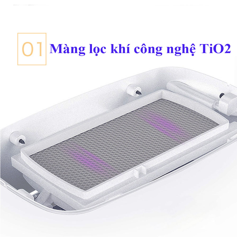 Máy lọc không khí, hút ẩm khử mùi AP100 khử khuẩn bằng tia UV kết hợp với màng lọc khí FN công nghệ lọc Tio2 hiện đại, thanh lọc không khí hiệu quả diện tích 25m2