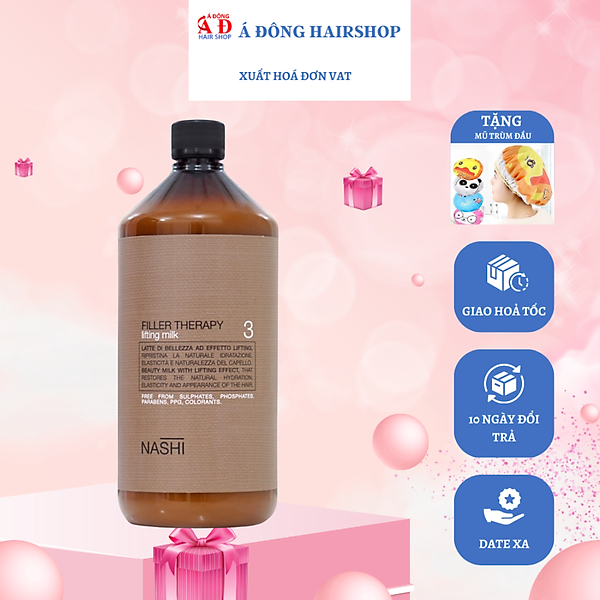 Mặt nạ dưỡng bóng tóc NASHI Filler Therapy Lifting Milk 3 Italy 1000ml