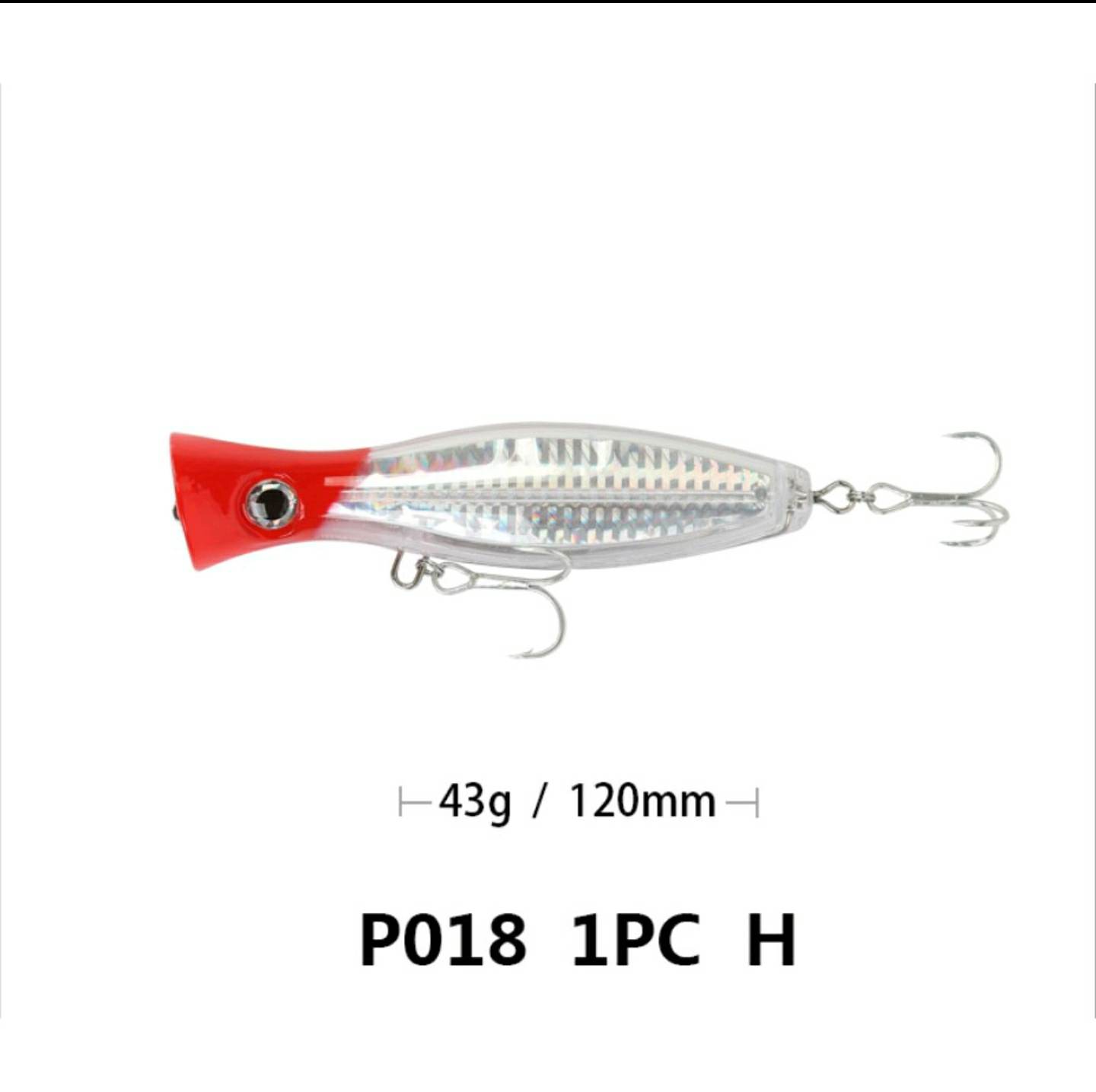 Mồi POP 12CM 43GRAM Câu Cá Nhân Tạo Chuyên Dụng 120mm / 43g MỒI CÂU CÁ BOB BỐP , THỂ THAO GIẢI TRÍ , BIỂN , JIG