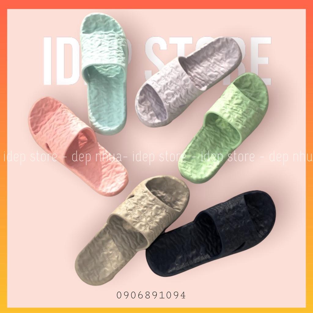 Dép siêu nhẹ quai ngang nam nữ đúc siêu bền đi trong nhà, văn phòng iDÉP- DL172