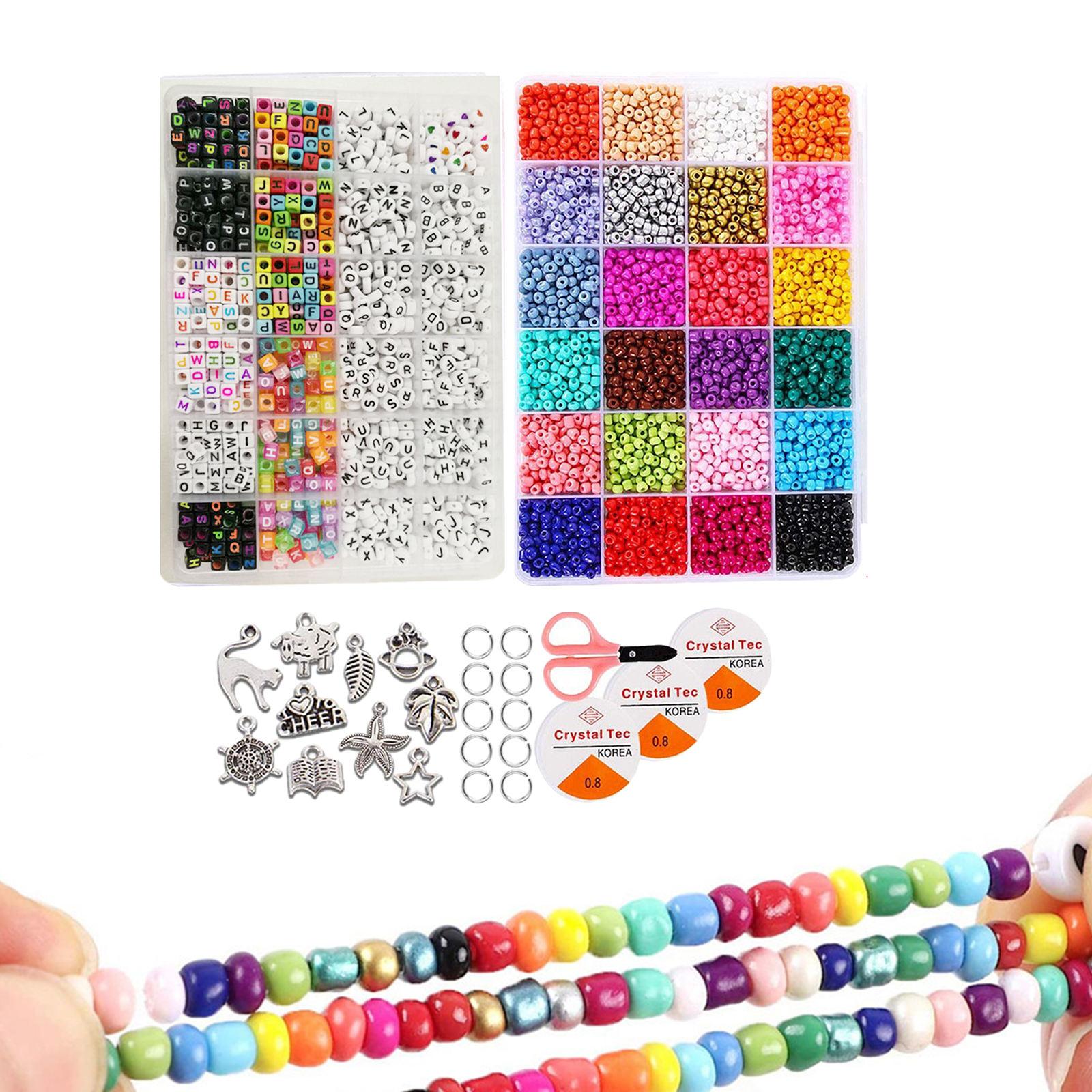 Glass Seed Beads Loose Scissor DIY Bracelets Jewelry Making Finding Supplies