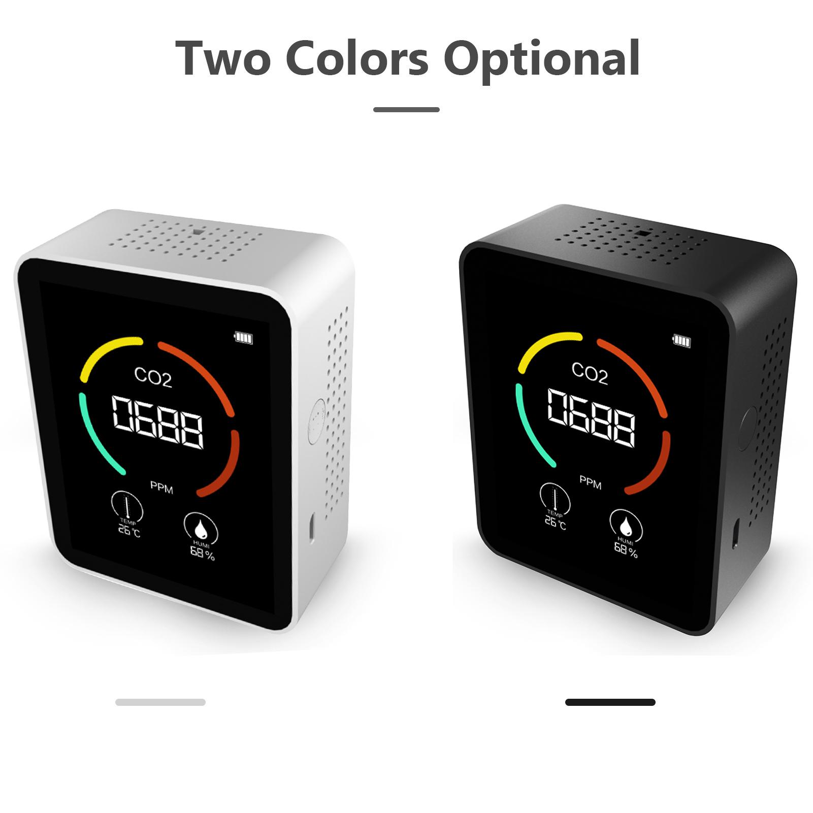 3 in 1 Carbon Dioxide Detector Air Quality Monitor Temperature Humidity Air Analyzer for CO2 Digital CO2 Meter