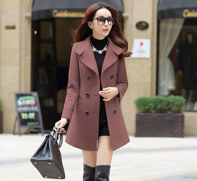 ÁO KHOÁC DẠ CỔ VEST  CAO CẤP