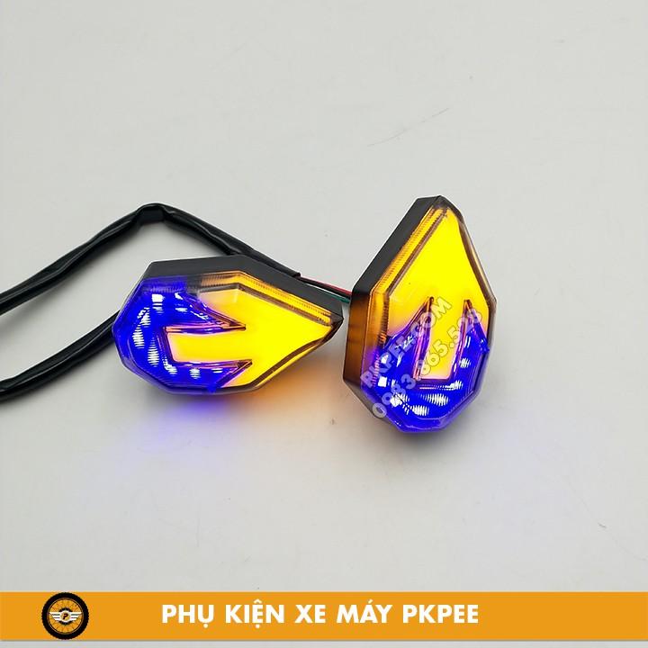 Xi Nhan Led Kiểu Mũi Tên Gắn Nhiều Loại Xe