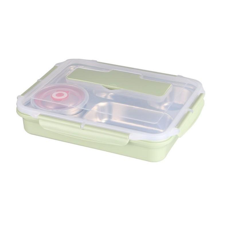 ️ Hộp đựng đồ ăn 5 ngăn bằng thép 304 31.5x25cm -MS