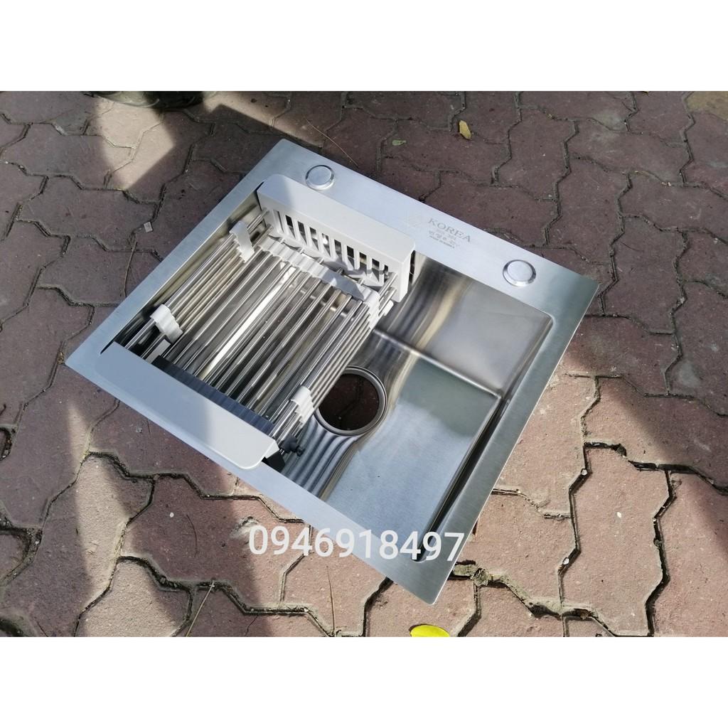 chậu rửa bát 1 hố đúc 45x40