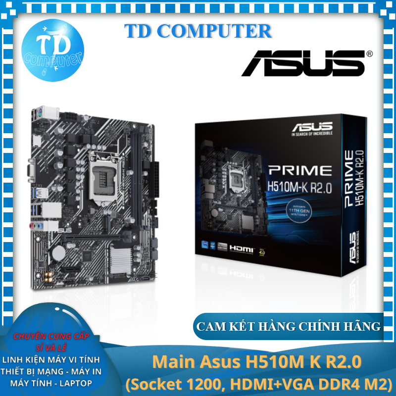 Main Asus H510M K R2.0 - Hàng chính hãng Viết Sơn phân phối