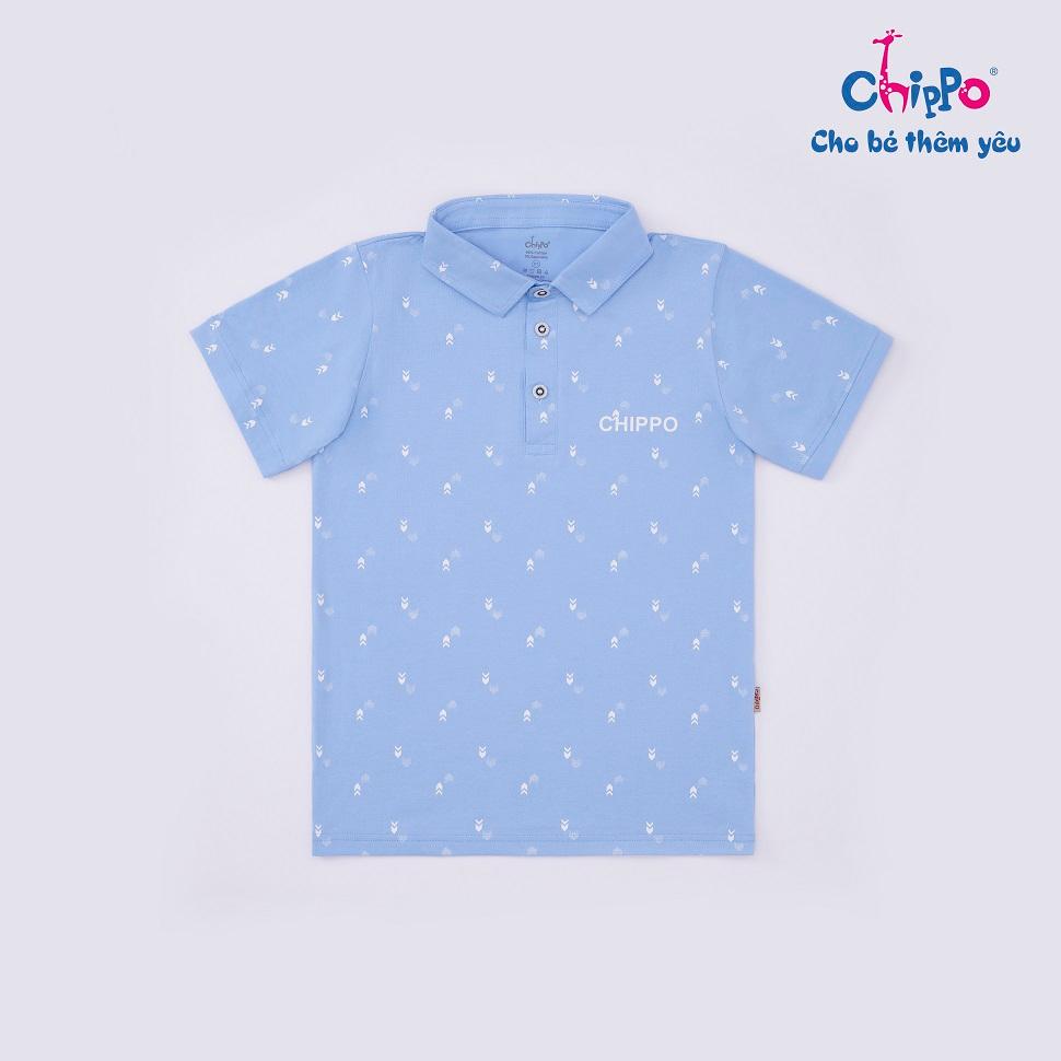 Áo Polo Chippo cho bé trai chất liệu 100% Cotton áo thun sơ mi đi học cho bé từ 6 đến 10 tuổi (22-33Kg)