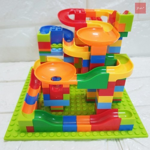 Đồ Chơi Xếp Hình Lắp Ráp Tháp Bi Lăn Bằng Nhựa 168 Chi Tiết