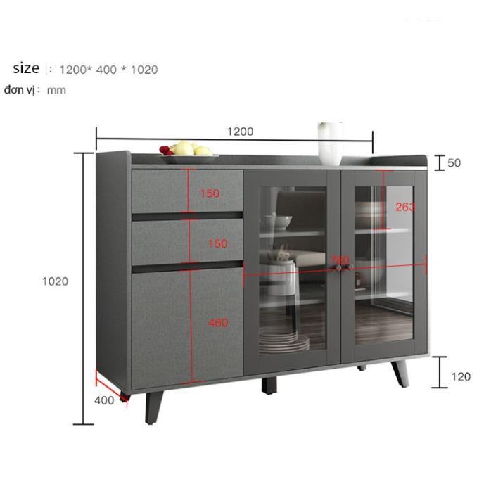 Tủ bếp cao cấp màu ghi xám phong cách Bắc âu hiên đại TUR012