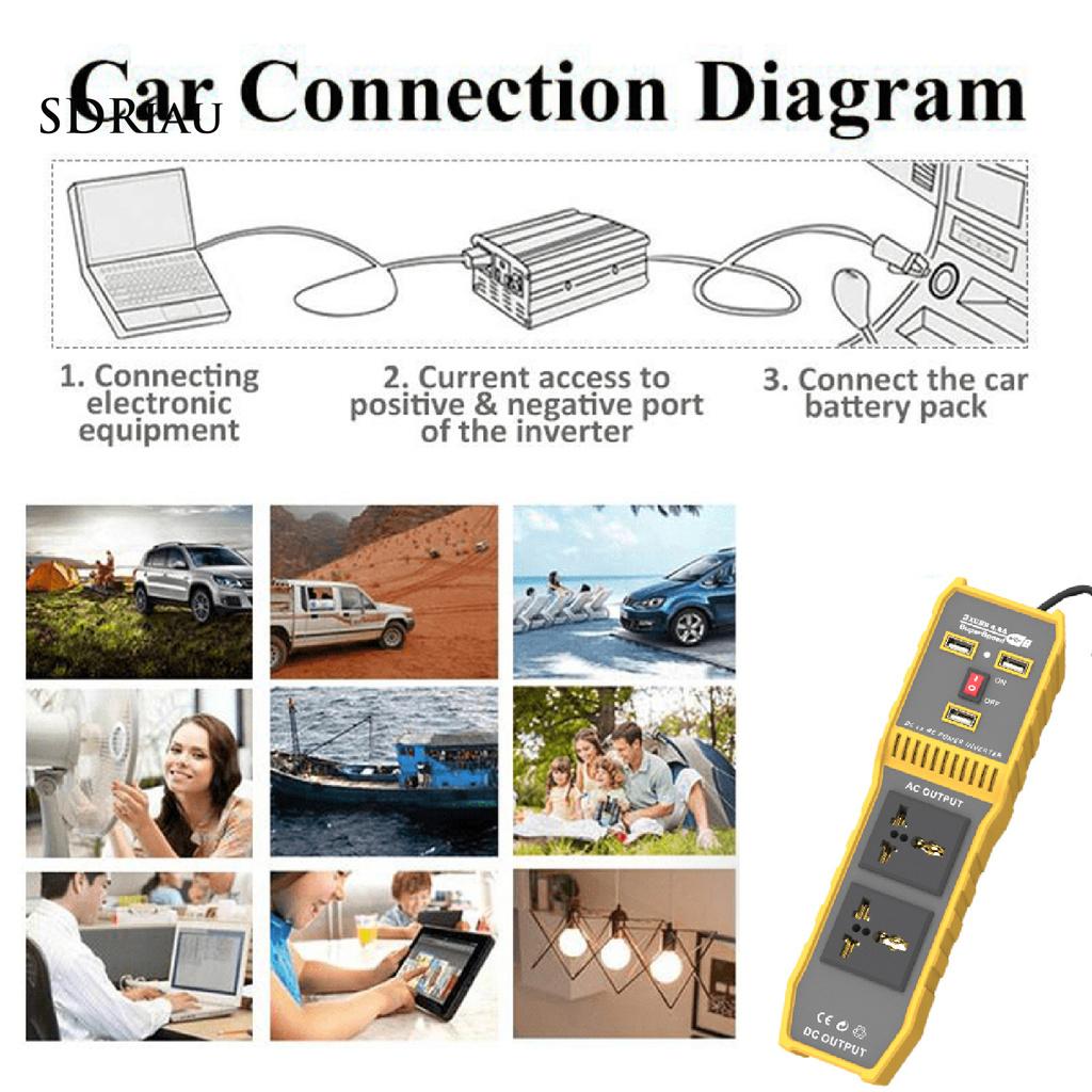 Bộ Chuyển Đổi Nguồn Điện Nhanh Xqxdzx Với 3 Cổng Usb Cho Xe Hơi