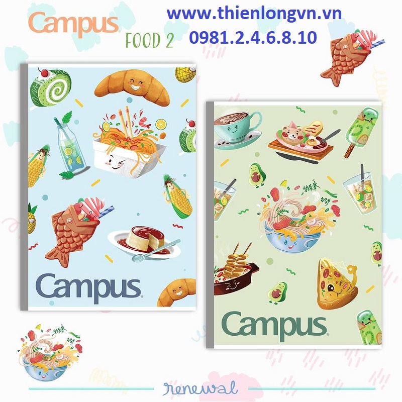 Lốc 5 quyển vở kẻ ngang 120 trang B5 Campus mẫu mới NB-BFO2-120 xanh lá