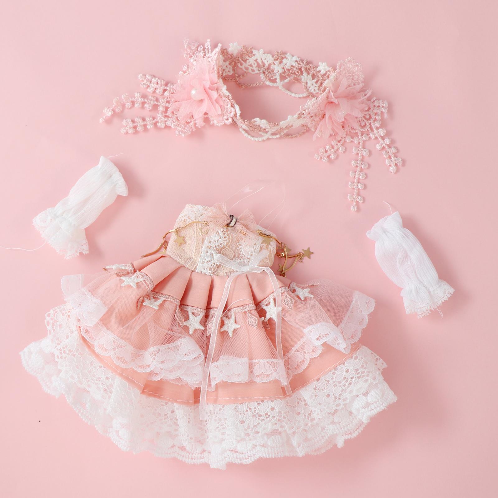 1/6 Doll Clothes Girl Doll Dress Outfits with Hair Accessories