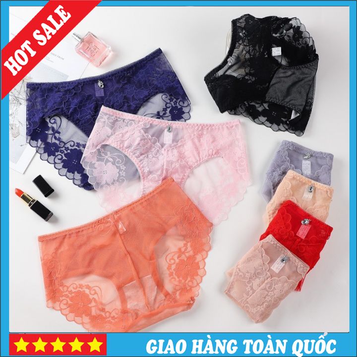 Quần lót ren gợi cảm sexy siêu mỏng xuyên thấu nhiều màu