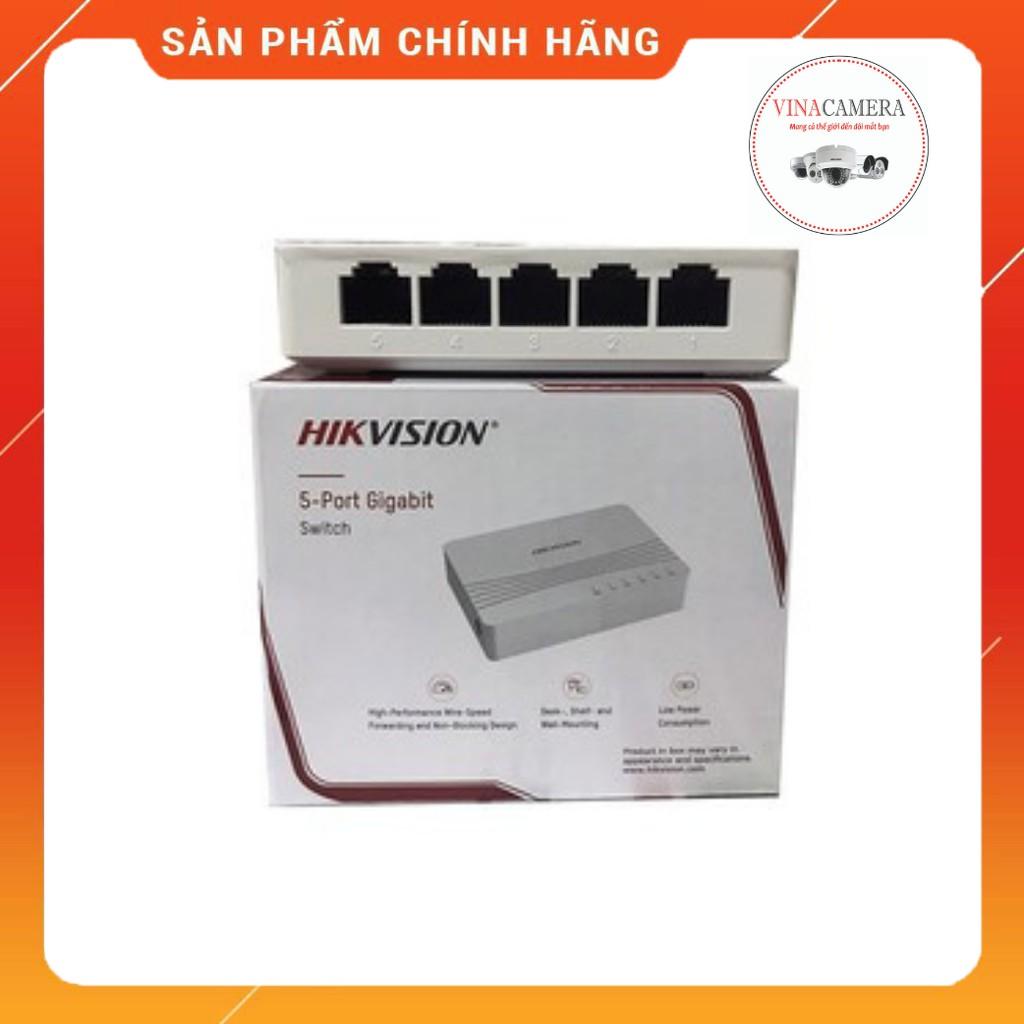 Bộ chia 5 Cổng Hikvision DS-3E0505D-E ( 10/100/1000Mbps) - Hàng Chính Hãng