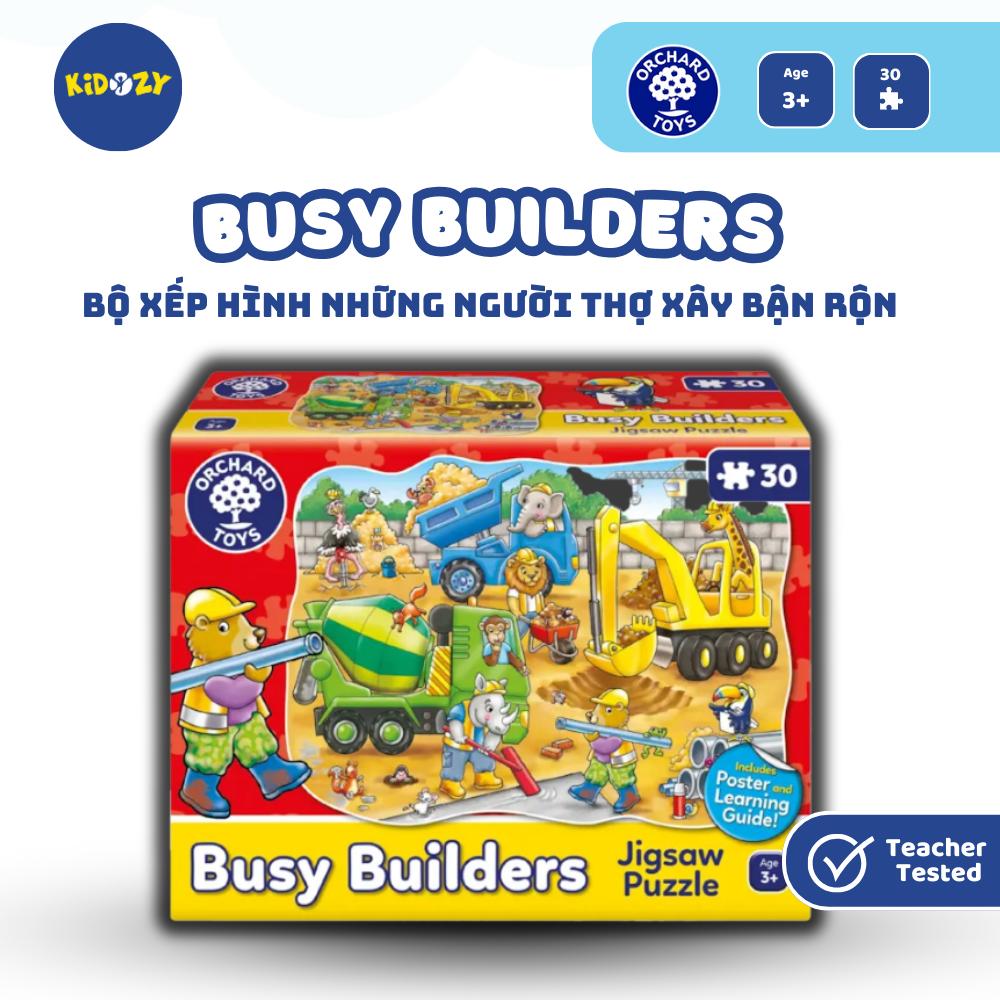 Bộ xếp hình Busy Builders Jigsaw Puzzle - Orchard Toys giúp trẻ tiếp thu kiến thức thực tế, quan sát