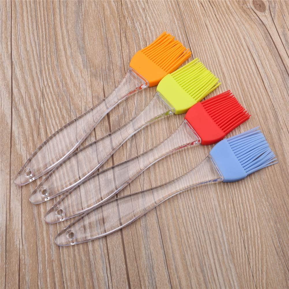 Cọ silicon quét dầu ăn, chổi quét nước sốt ướp thịt, quét mặt bánh mì dùng cho nồi chiên không dầu cán trong suốt 20cm