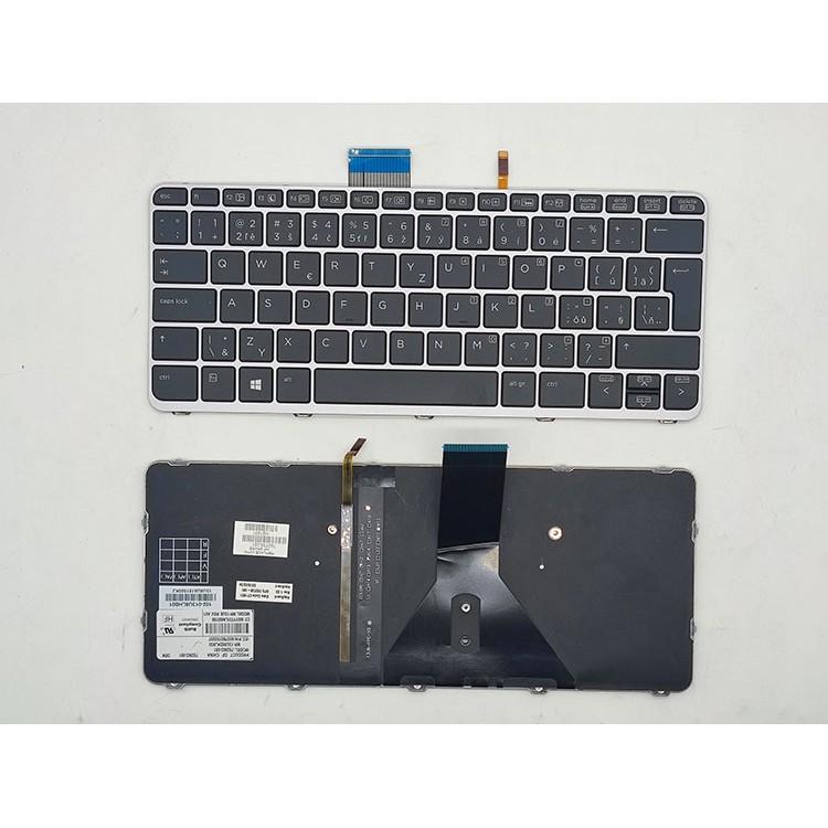 Bàn Phím Hewlett-Packard Màu Bạc Có Đèn Nền Cho HP Elitebook 1012 1020 G1 1030