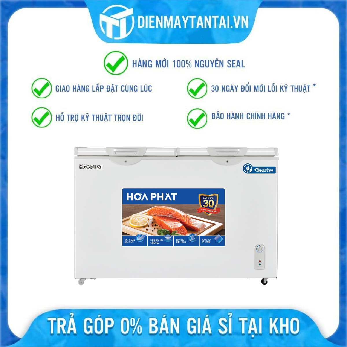 Tủ đông Hòa Phát HPF BD8205 inverter 2 ngăn 2 chế độ - Hàng chính hãng