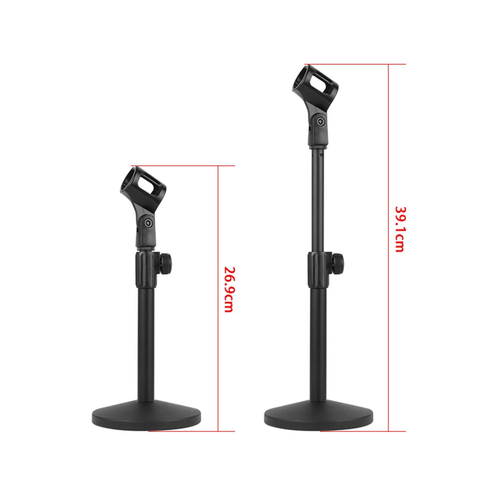 Desktop Microphone Stand Metal Adjustable Table Mic Stand for Concert Stage Performance