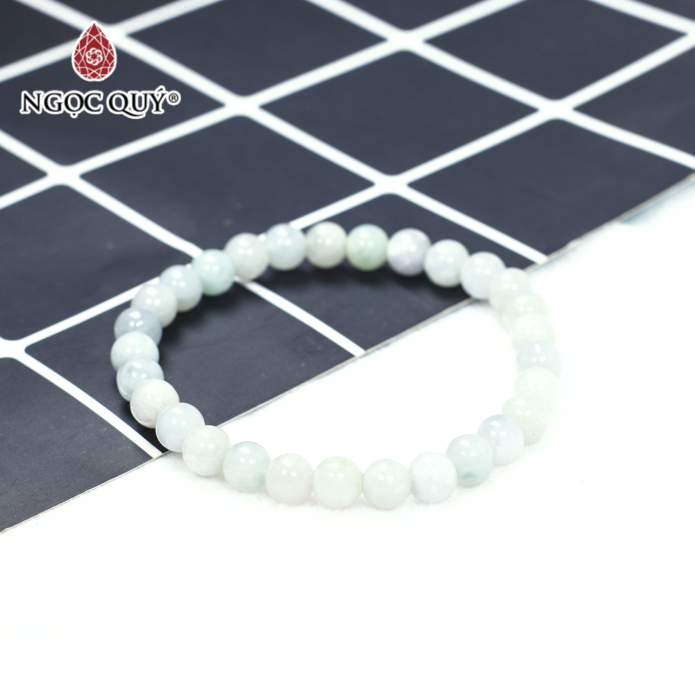 Vòng tay đá cẩm thạch phỉ thúy mệnh hỏa, mộc - Ngọc Quý Gemstones