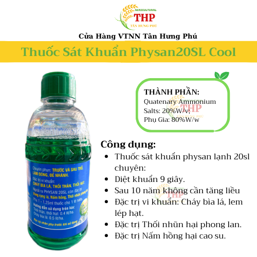 Thuốc Trừ Bệnh Physan 20SL | Chai 480ml