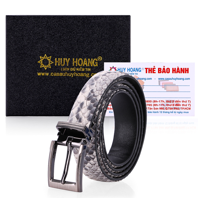 Thắt Lưng Nữ Da Trăn Huy Hoàng HT5309 - Trắng