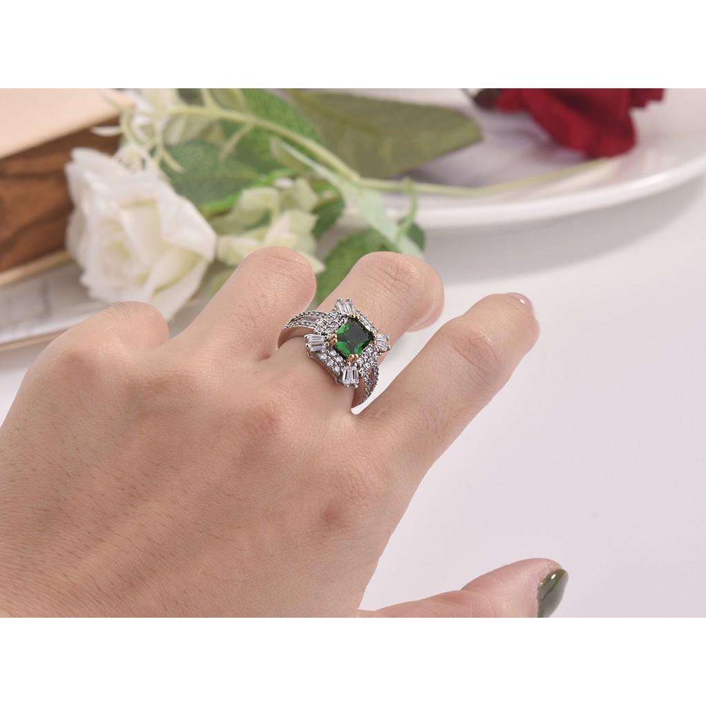 Nhẫn nam bạc 925, nhẫn nam bạc ta đính đá trắng cao cấp