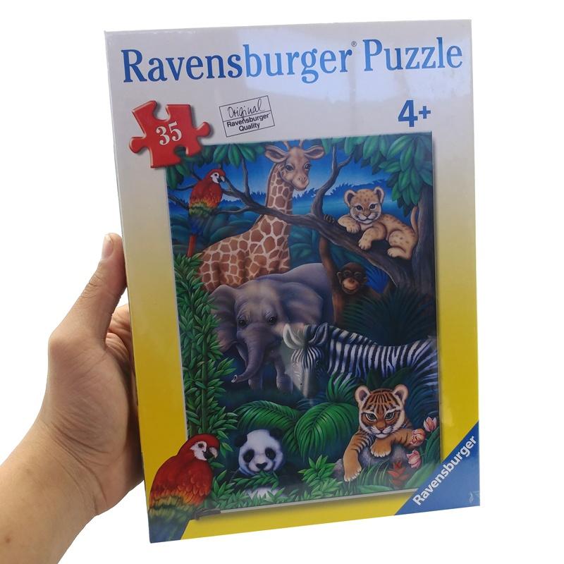 Bộ Xếp Hình Ravensburger Puzzle Động Vật Hoang Dã 086016 (35 Mảnh Ghép)