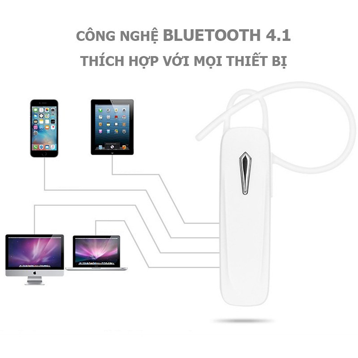Tai nghe Bluetooth BT-01 không dây kiểu dáng thể thao + Tặng Hộp Quẹt Bật Lửa Khò Mỏ Vịt Cao Cấp
