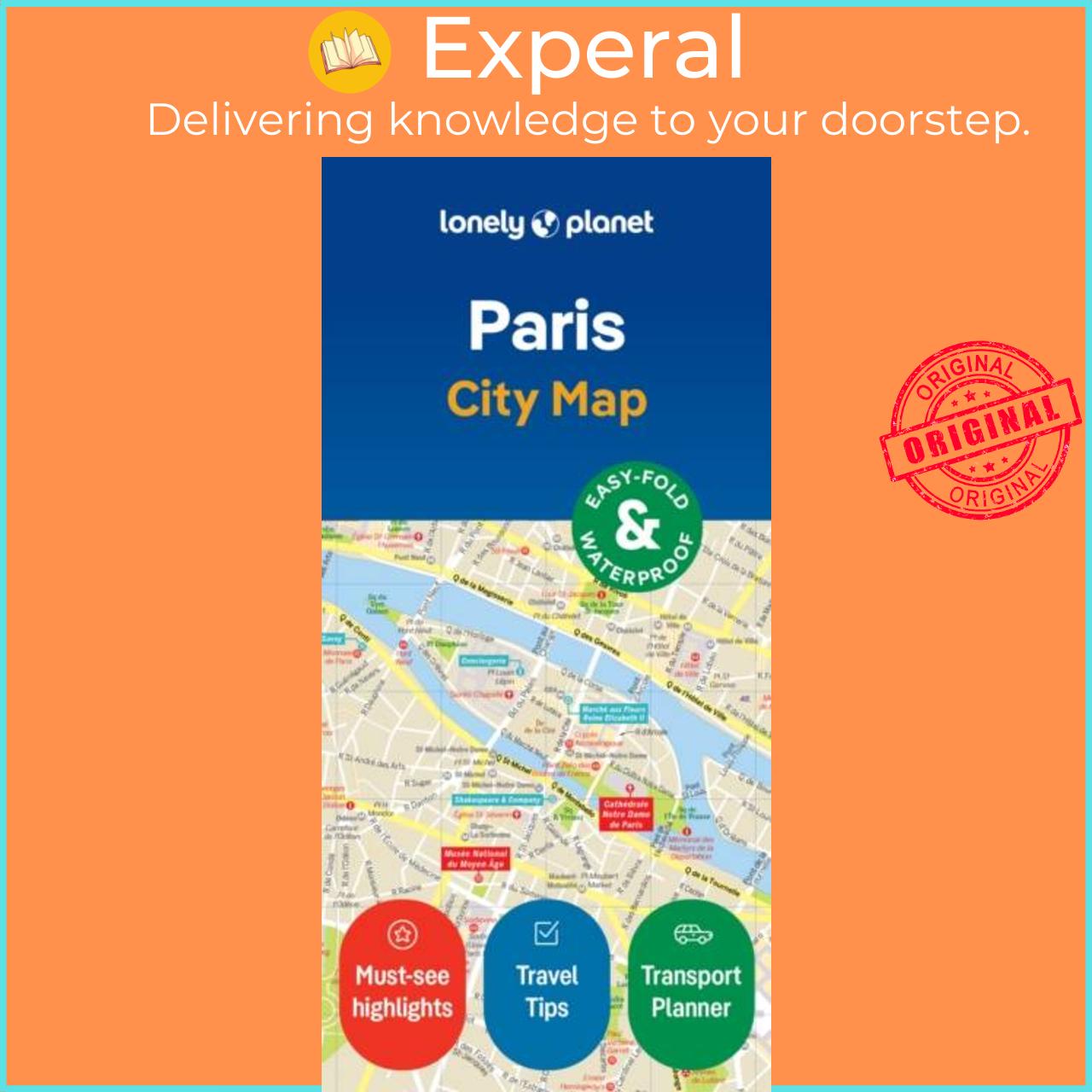 Sách - Lonely Planet Paris City Map by Lonely Planet (UK edition, paperback)