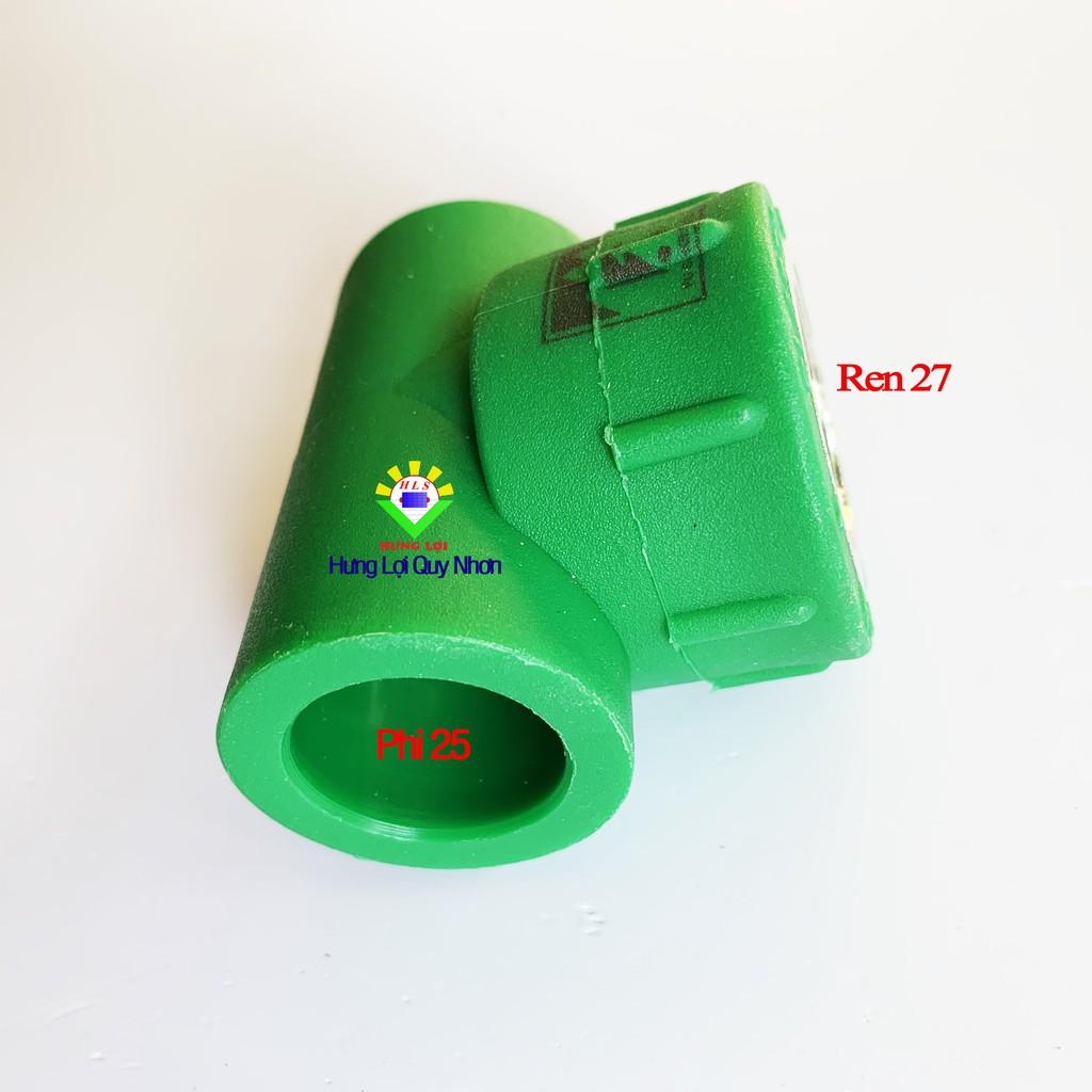 Tê ren trong ống nước nóng PPR phi 25-32 - phụ kiện ống nước nóng, lạnh