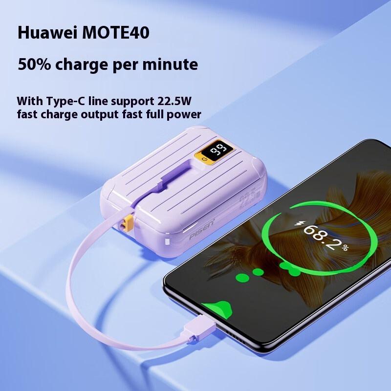 Sạc Dự Phòng Pisen Quick - POWERLink Tiny 22.5W 10000mAh (L &amp; C) - Pisen TS-D326 - Màu Xanh Mint
