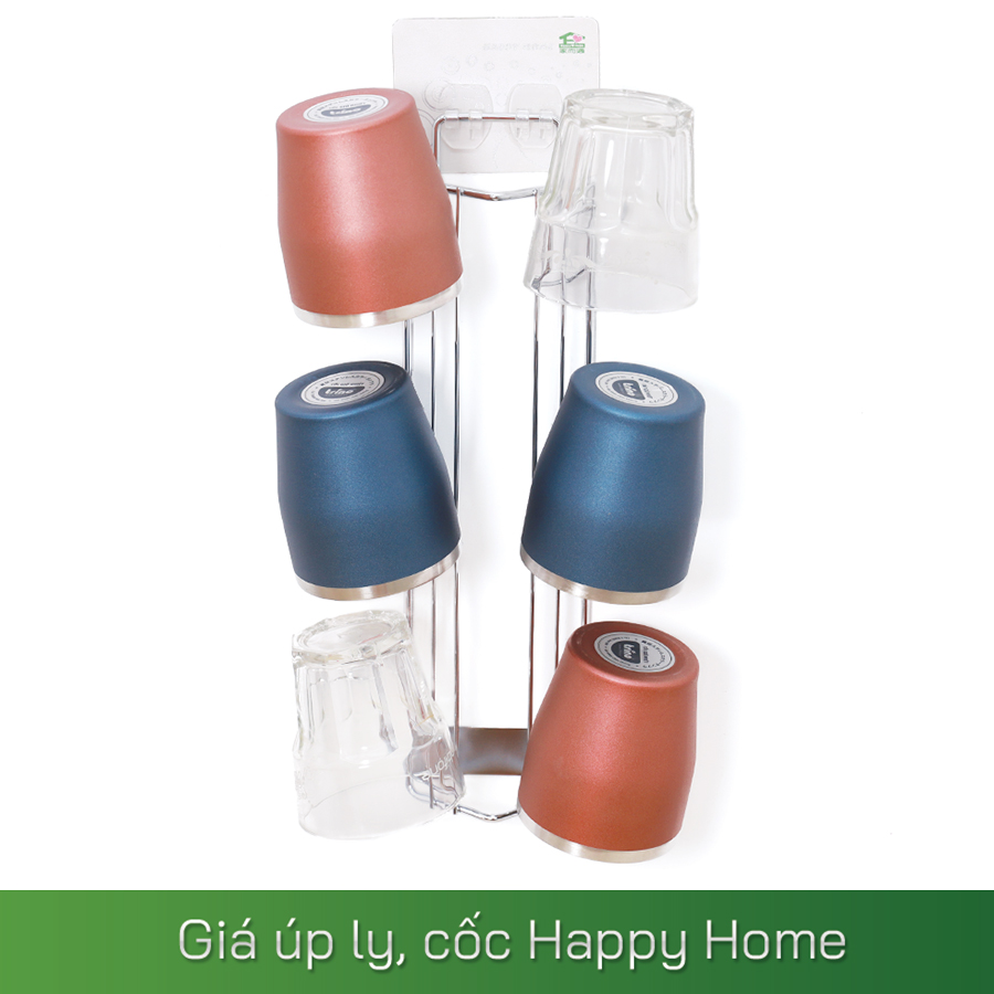 Giá úp ly, cốc Happy Home