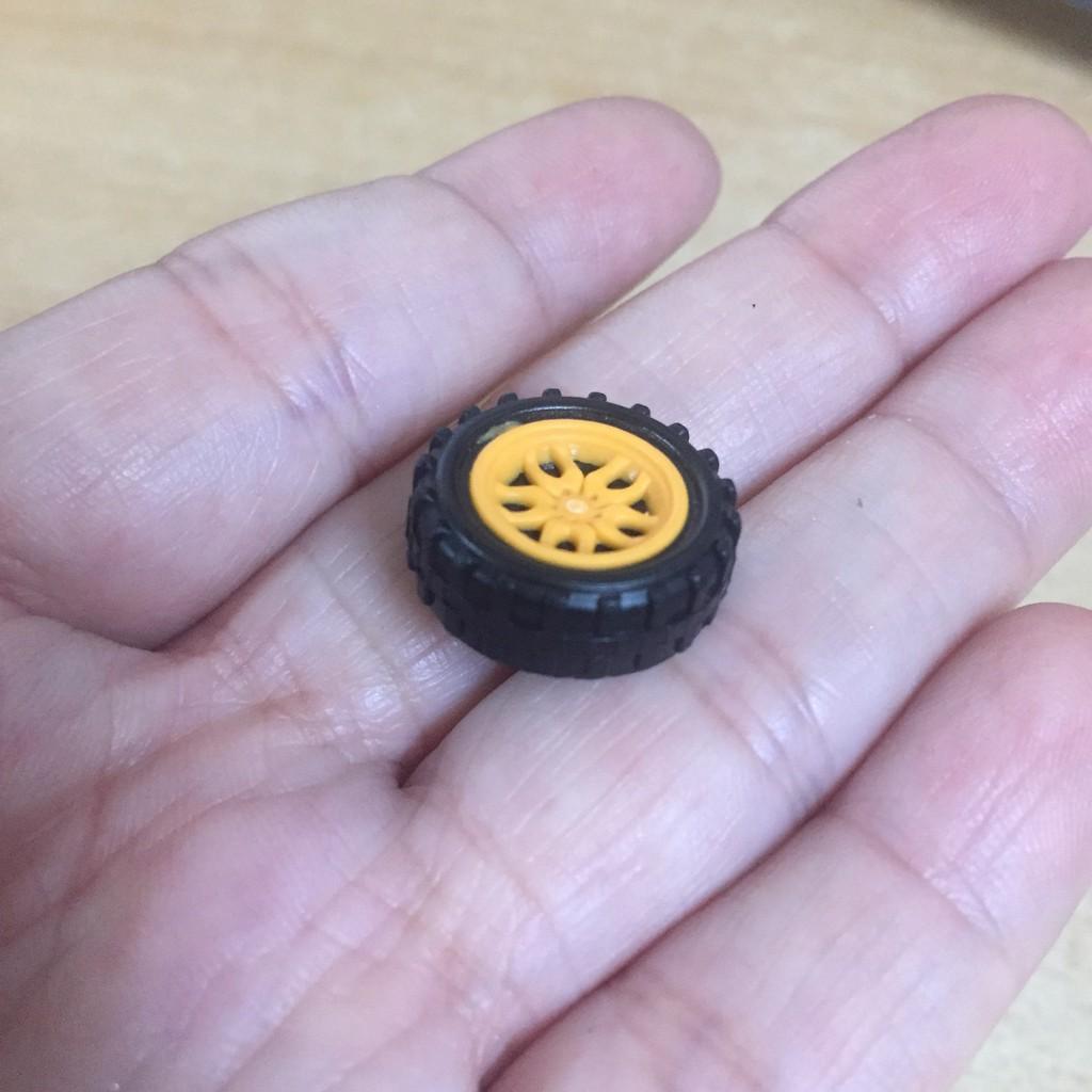 Bánh xe nhựa lỗ trục 2mm đường kính 18mm để chế tạo
