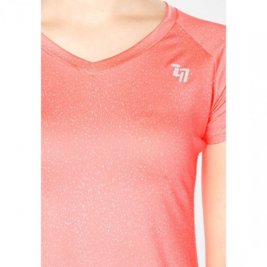 Áo Thể Thao Nữ W Basic V Neck Pnk/Wht