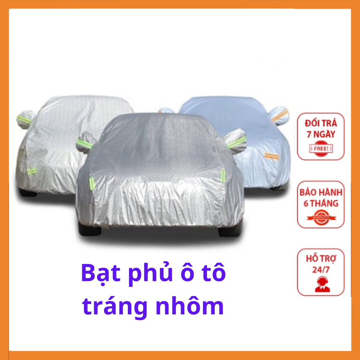 Bạt Phủ Xe Ô Tô 3 Lớp Cao Cấp Chống Mưa, Chống Nắng, Chống Cháy