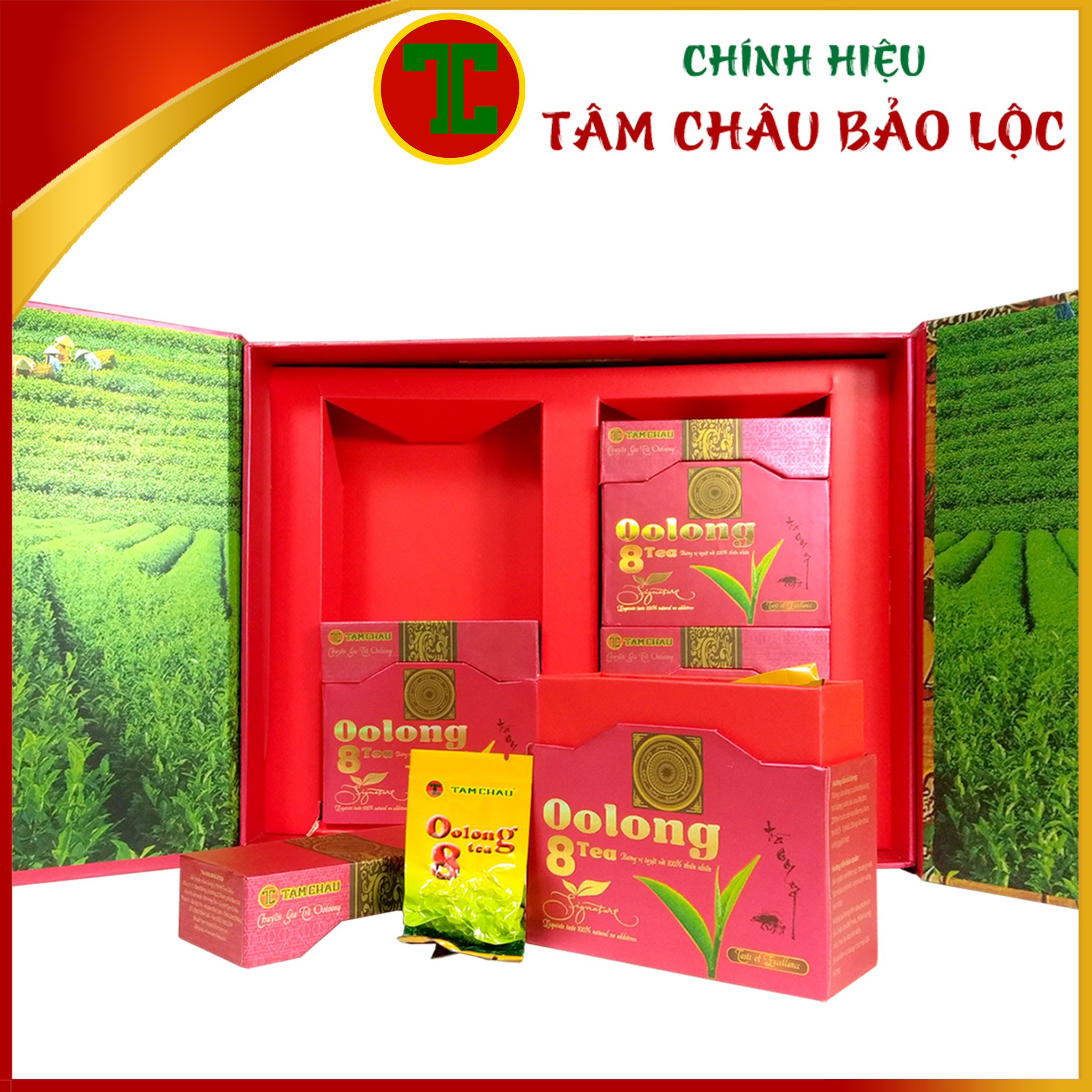 [TÂM CHÂU] TRÀ OOLONG 8 TEA CAO CẤP 320G