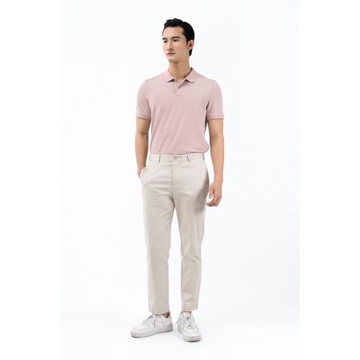 QUẦN DÀI KAKI NAM DOBBY FORM SLIM CROP - 10F22PCA009 | LASTORE MENSWEAR