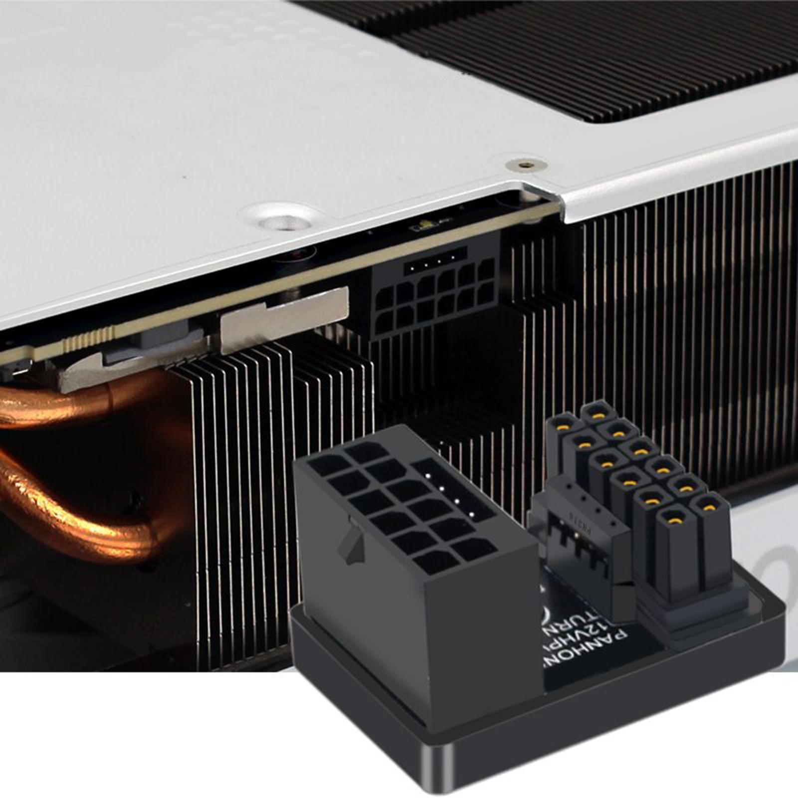Angled Adapter, PH316, Easy to Install ,600W, 12+4Pin Graphics Connector Electronics Accessories for Desktop Graphics Card