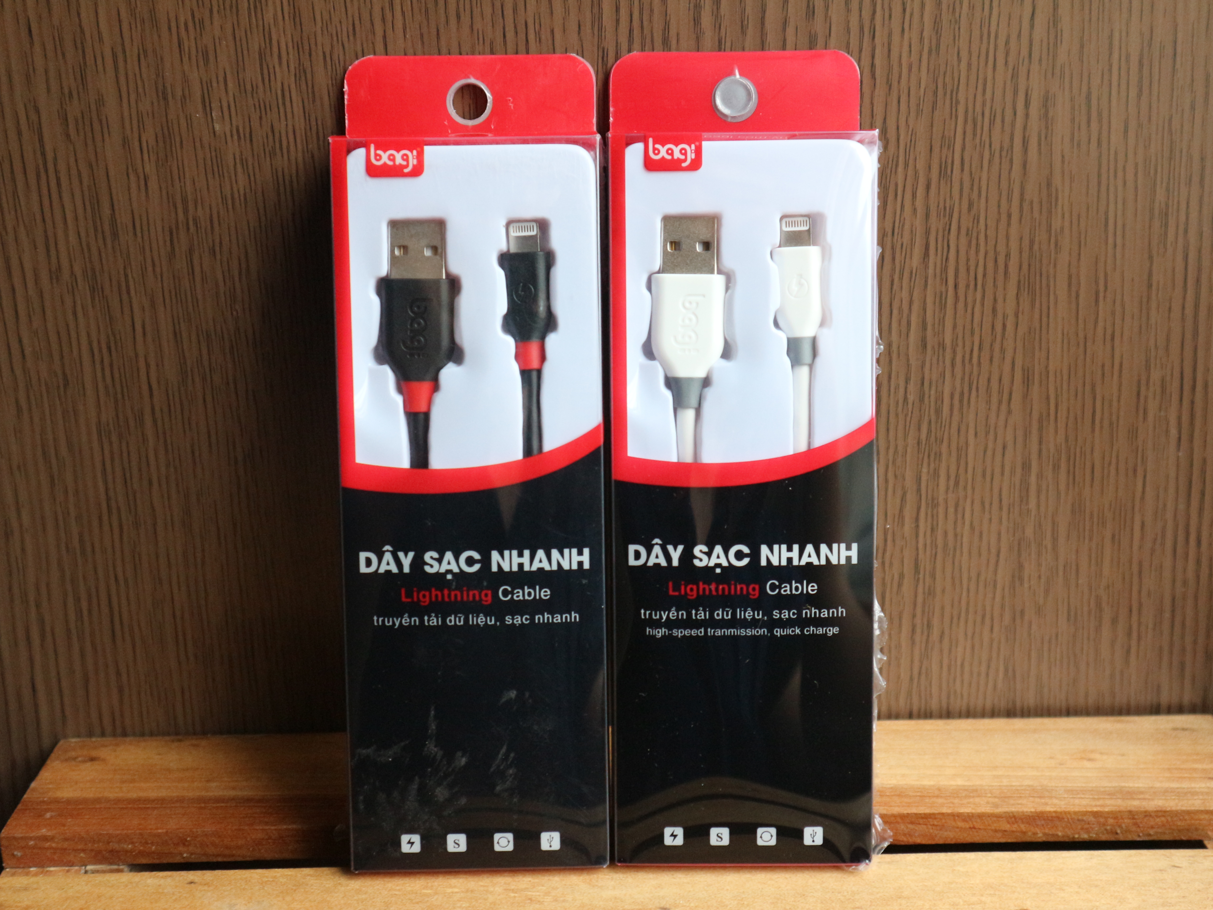 Dây Cáp Dù Sạc Nhanh Siêu Bền Lightning Iphone Ipad Bagi CB-IS10 (1m) -Hàng Chính Hãng