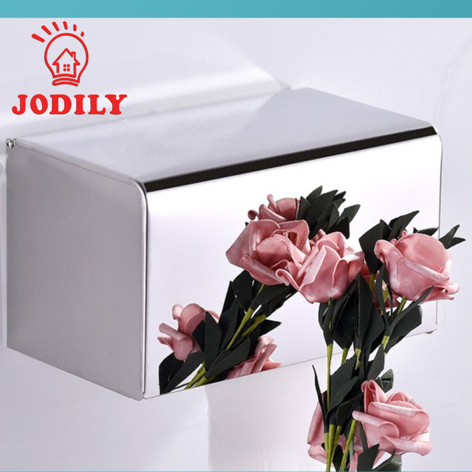Hộp Đựng Giấy Vệ Sinh Inox 304 Cao Cấp Jodily Dán Tường Sử Dụng Keo Siêu Dính
