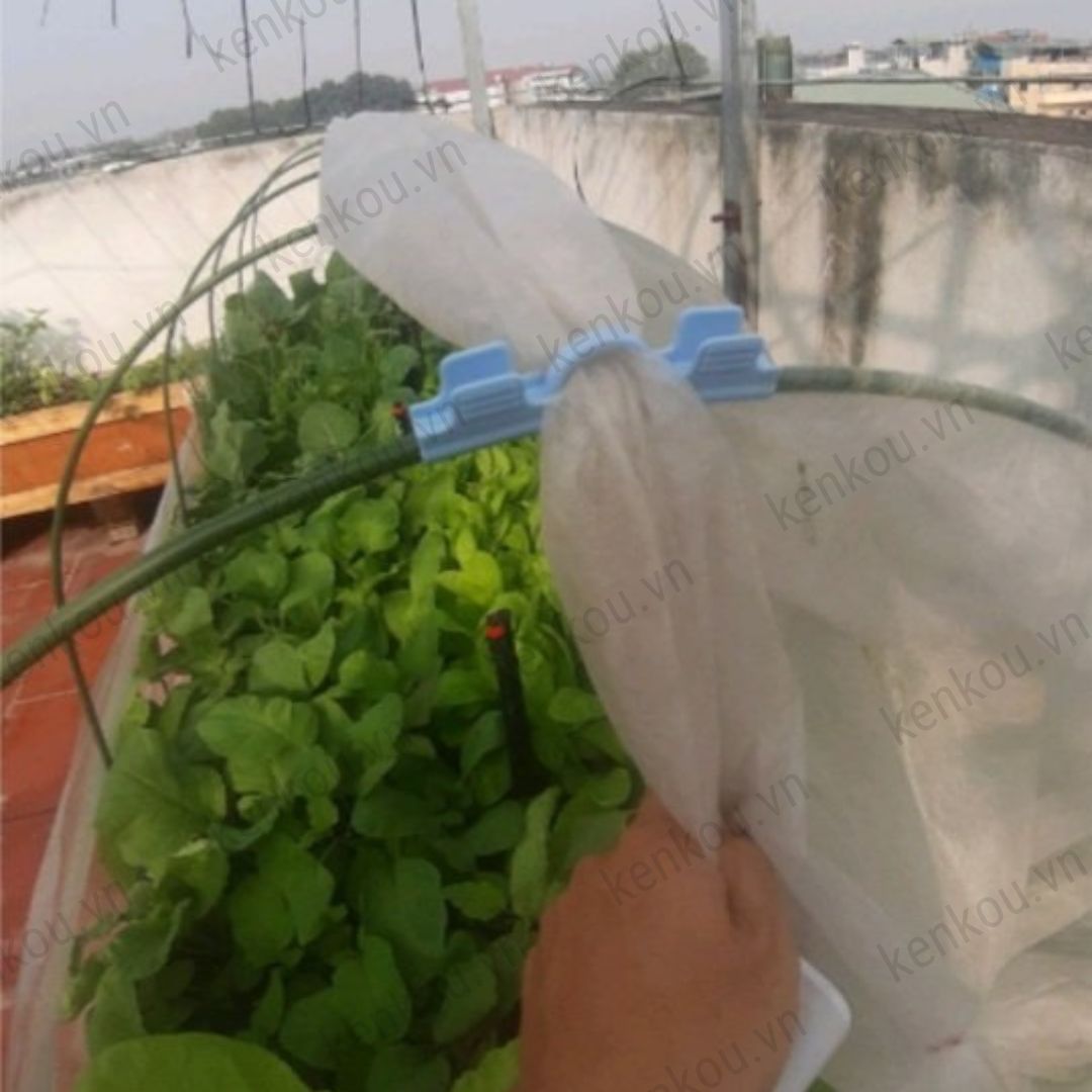 Hình ảnh Vòm luống trồng rau Combo 20 vòm Hàng Chính Hãng DAIM Nhật Bản Lõi thép bọc nhựa phủ nylon, lưới, vải không dệt cho luống rau