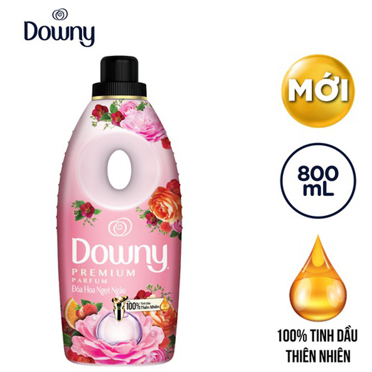 Nước Xả Vải Downy Đóa Hoa Ngọt Ngào Dạng Chai 800ml